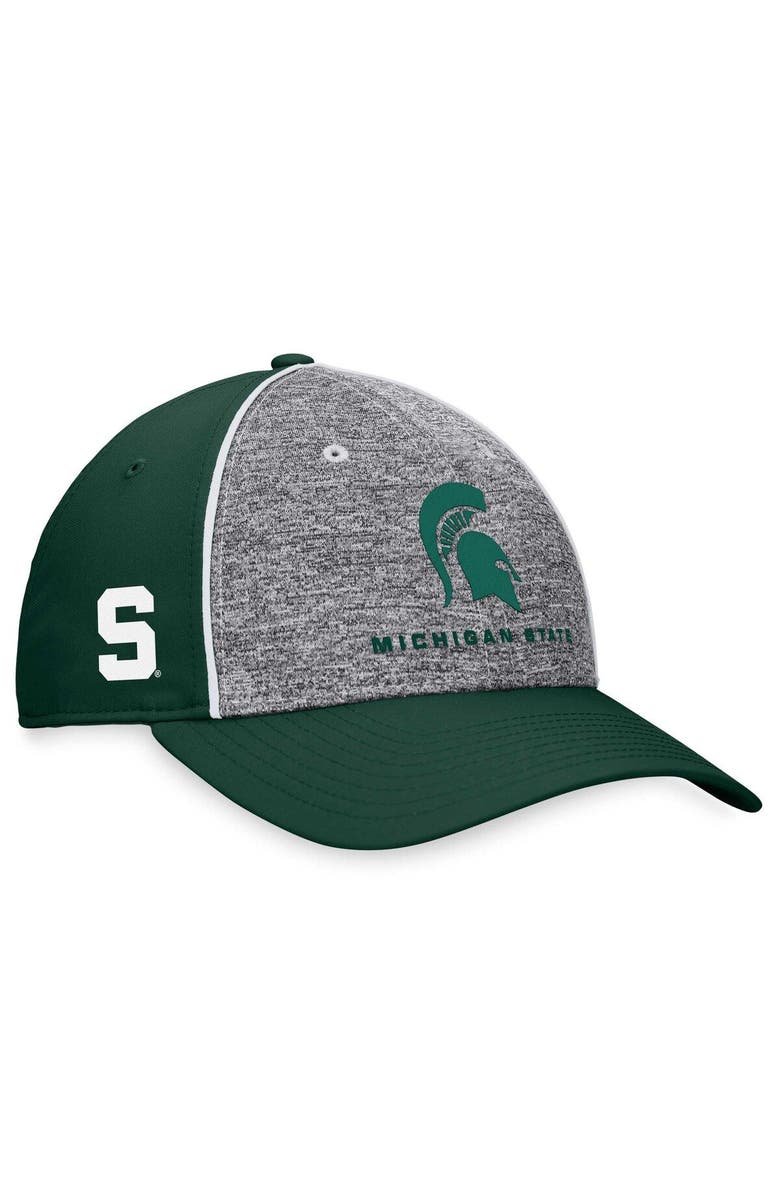 TOP OF THE WORLD Men's Top of the World Heather Gray Michigan State Spartans Nimble Adjustable Hat, Alternate, color, Heather Gray