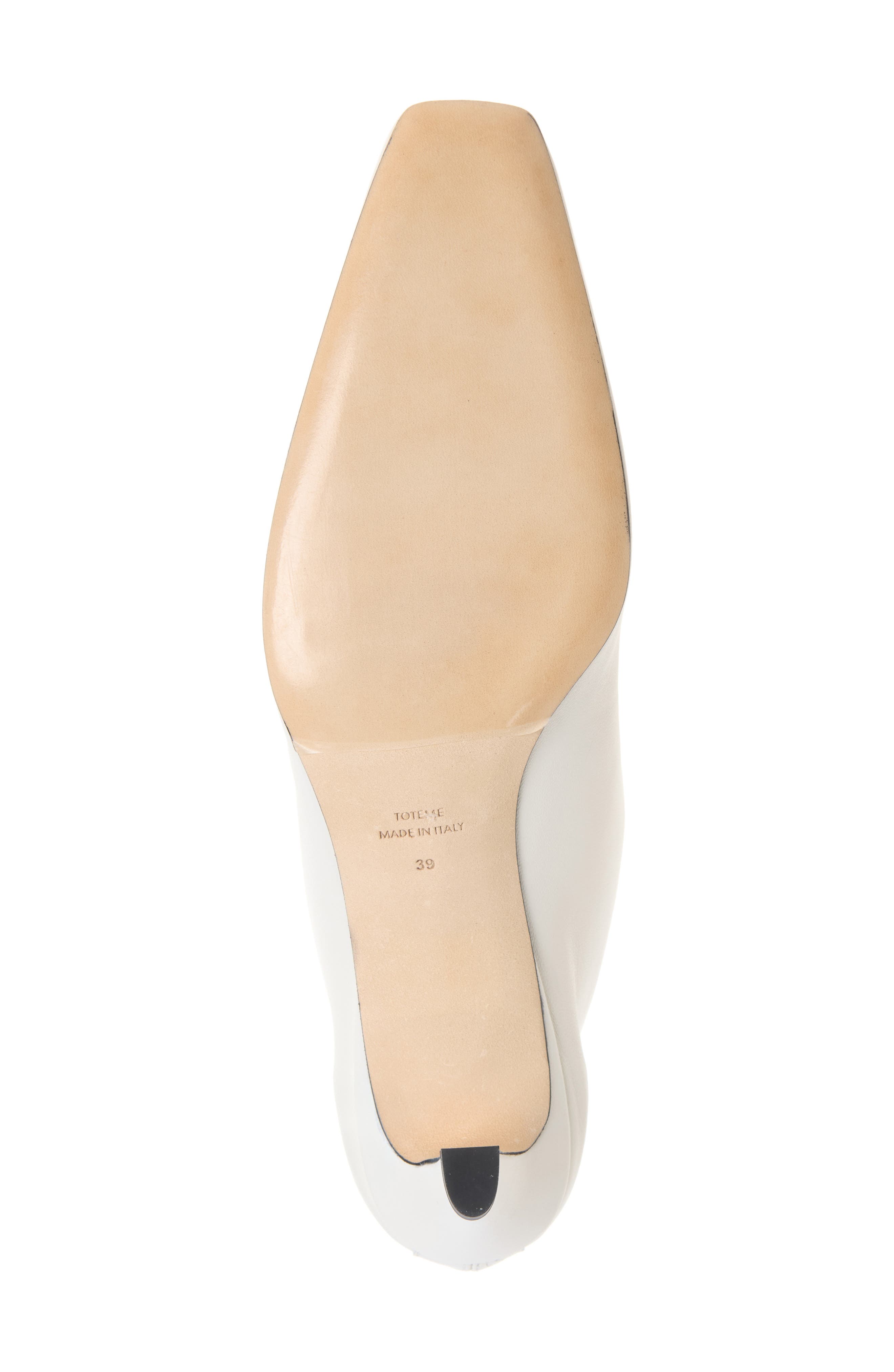 Slant Heel Bootie, Alternate, color, OFF-WHITE