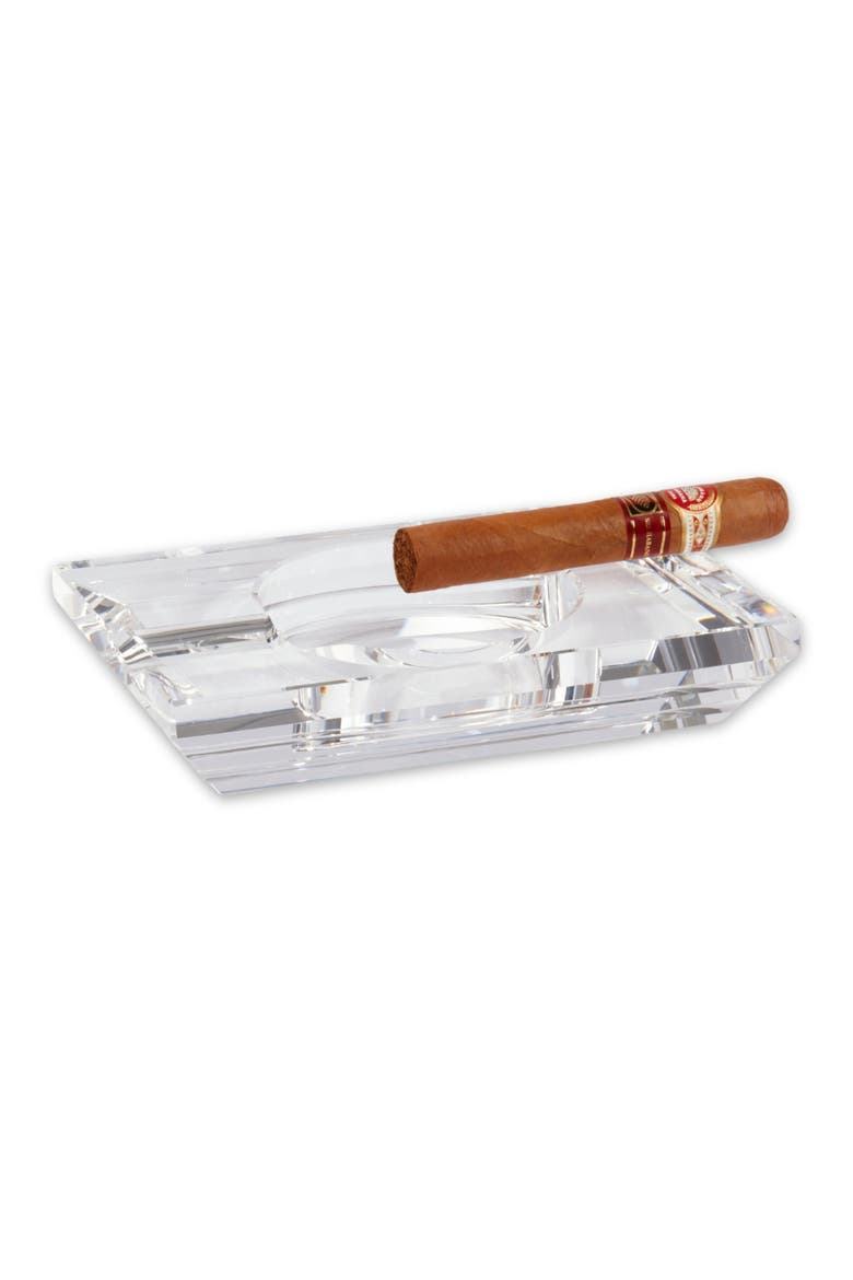 Ares Crystal Ashtray, Alternate, color, CLEAR