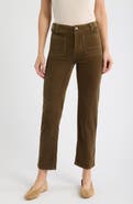 CITY BLUES Soho Patch Pocket Straight Leg Corduroy Pants
