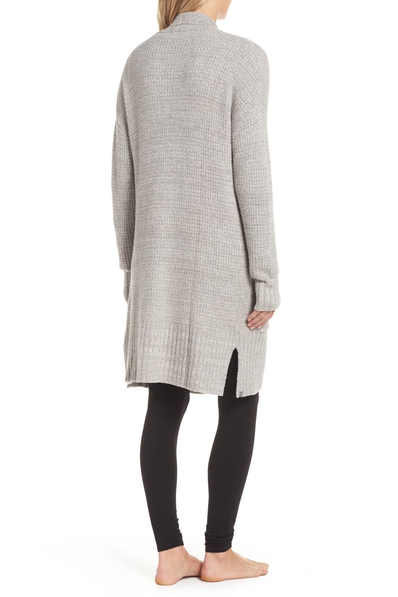 CozyChic® Lite Long Weekend Cardigan, Alternate, color, PEWTER/ SILVER