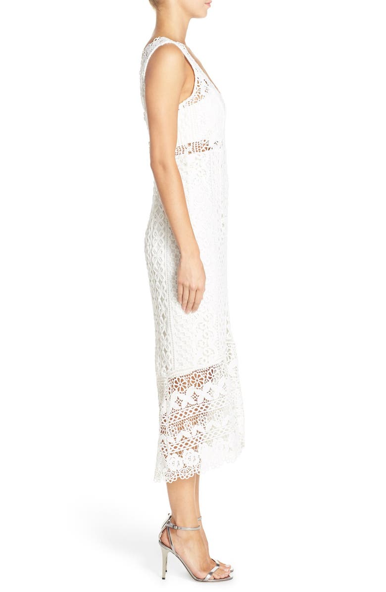 Bardot Odyssey Lace Midi Dress, Alternate, color, 