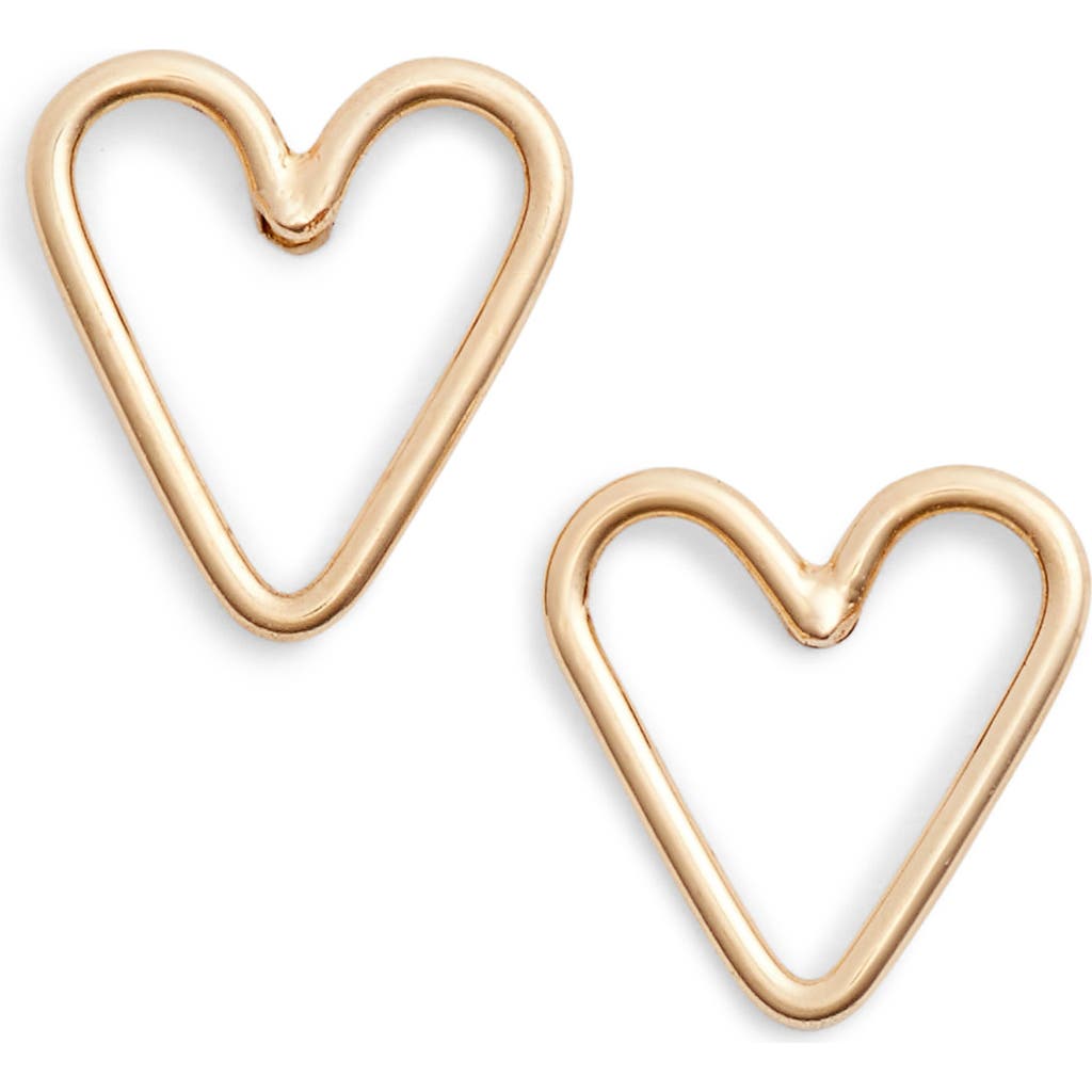 Zoë Chicco Open Heart Stud Earrings