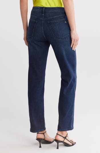 Hattie Mid Rise Straight Leg Jeans