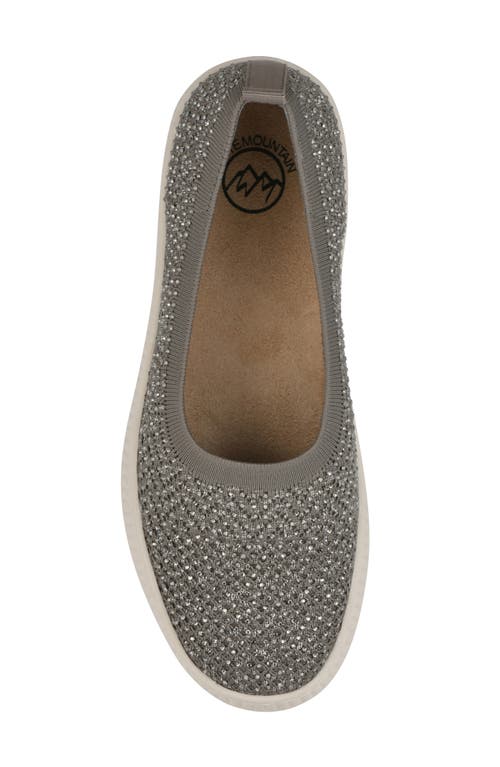 Cliffs By White Mountain Digs Slip-on Sneaker In Silver Fabric