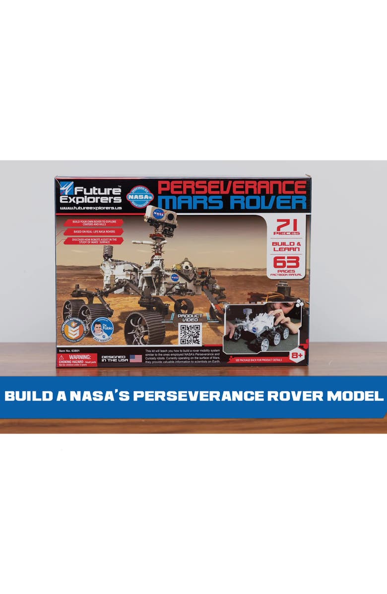 NASA Future Explorers Perseverance Mars Rover 71Pc Build & Learn,Ages 8+, Alternate, color, Multicolored