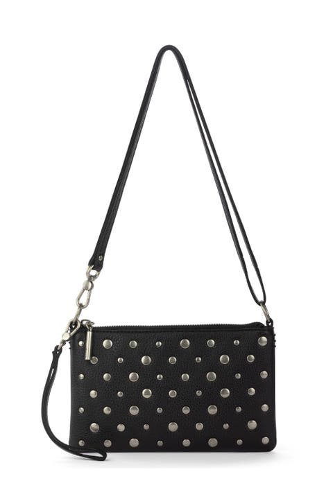 Vita Hand Leather Crossbody Wristlet