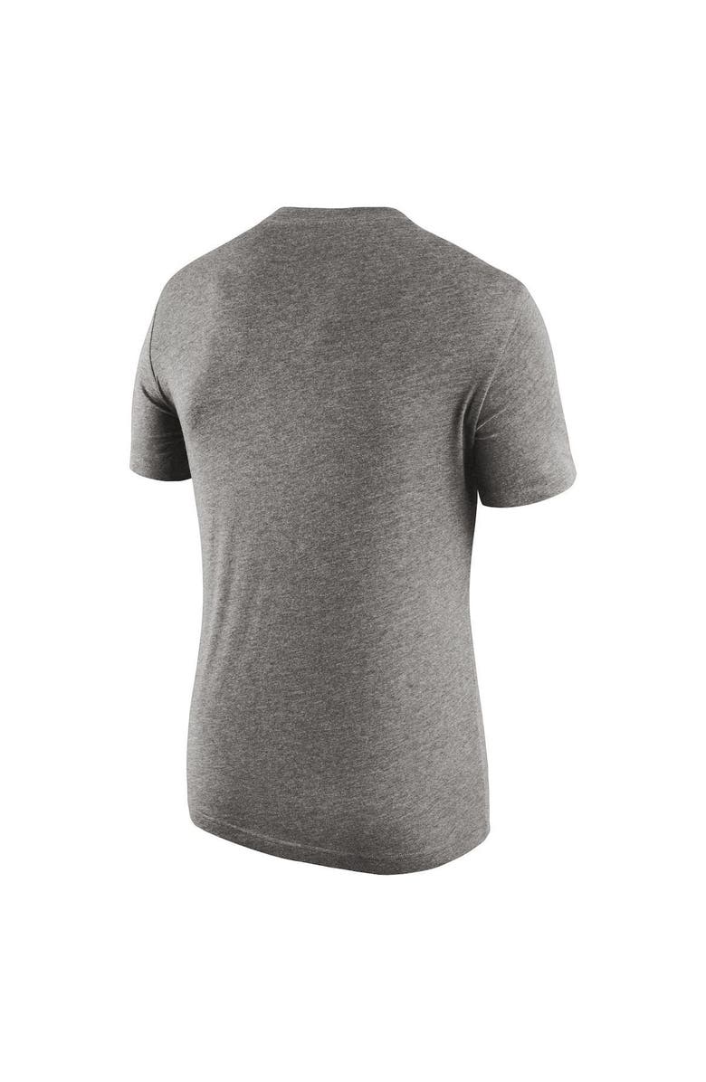 Nike Men's Nike Heathered Gray Georgia Bulldogs 2-Hit Tri-Blend Performance T-Shirt, Alternate, color, 