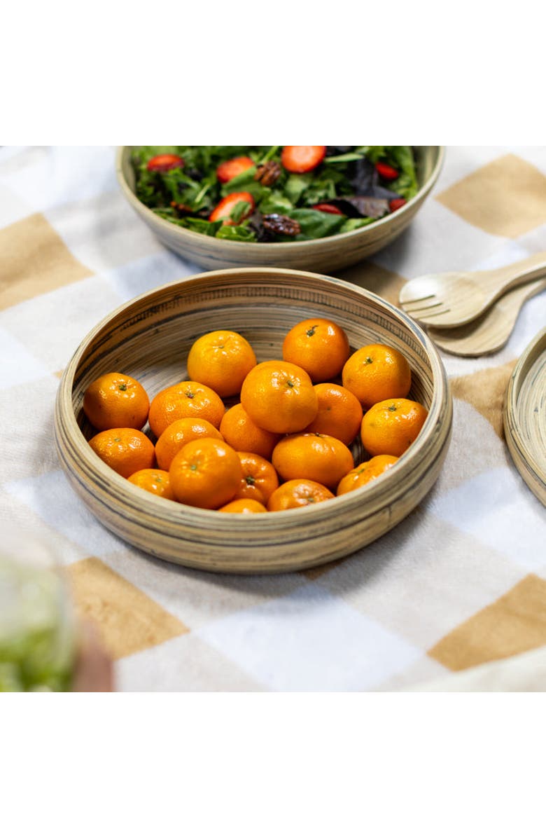 Lexa Fruit Bowl, 12 Inch, Alternate, color, Black