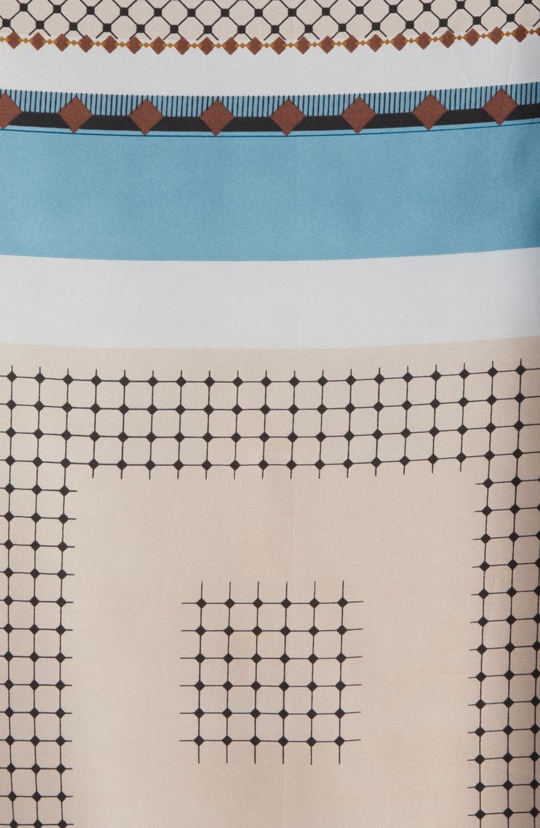 ELLIAN Graphic Square Scarf, Alternate, color, Blue Muilti