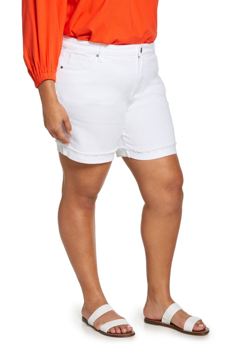 Catherine Boyfriend Denim Shorts, Alternate, color, OPTIC WHITE