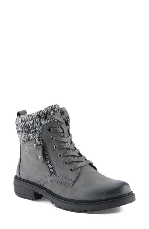 Khazera Water Resistant Faux Leather Bootie