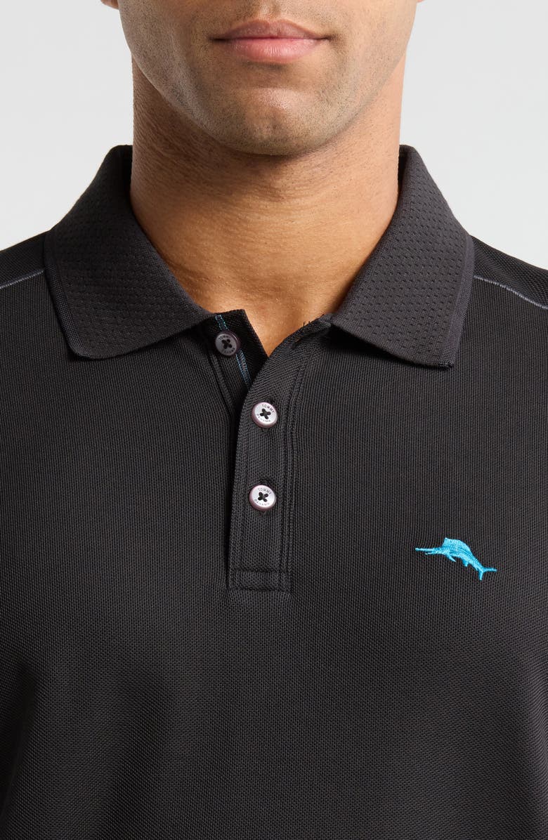 Tommy Bahama Emfielder Icon Solid IslandZone<sup>®</sup> Polo, Alternate, color, Black