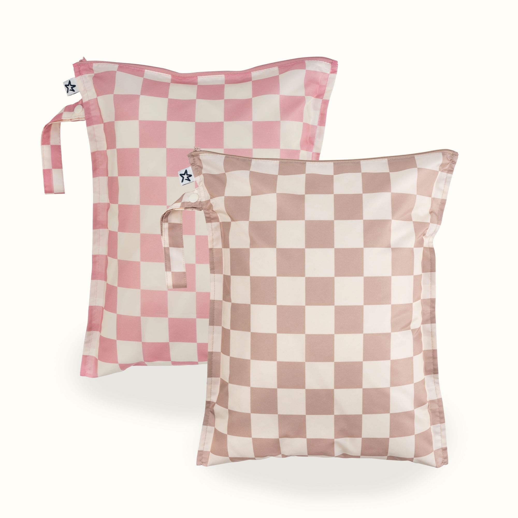 Pink, Brown Checkers