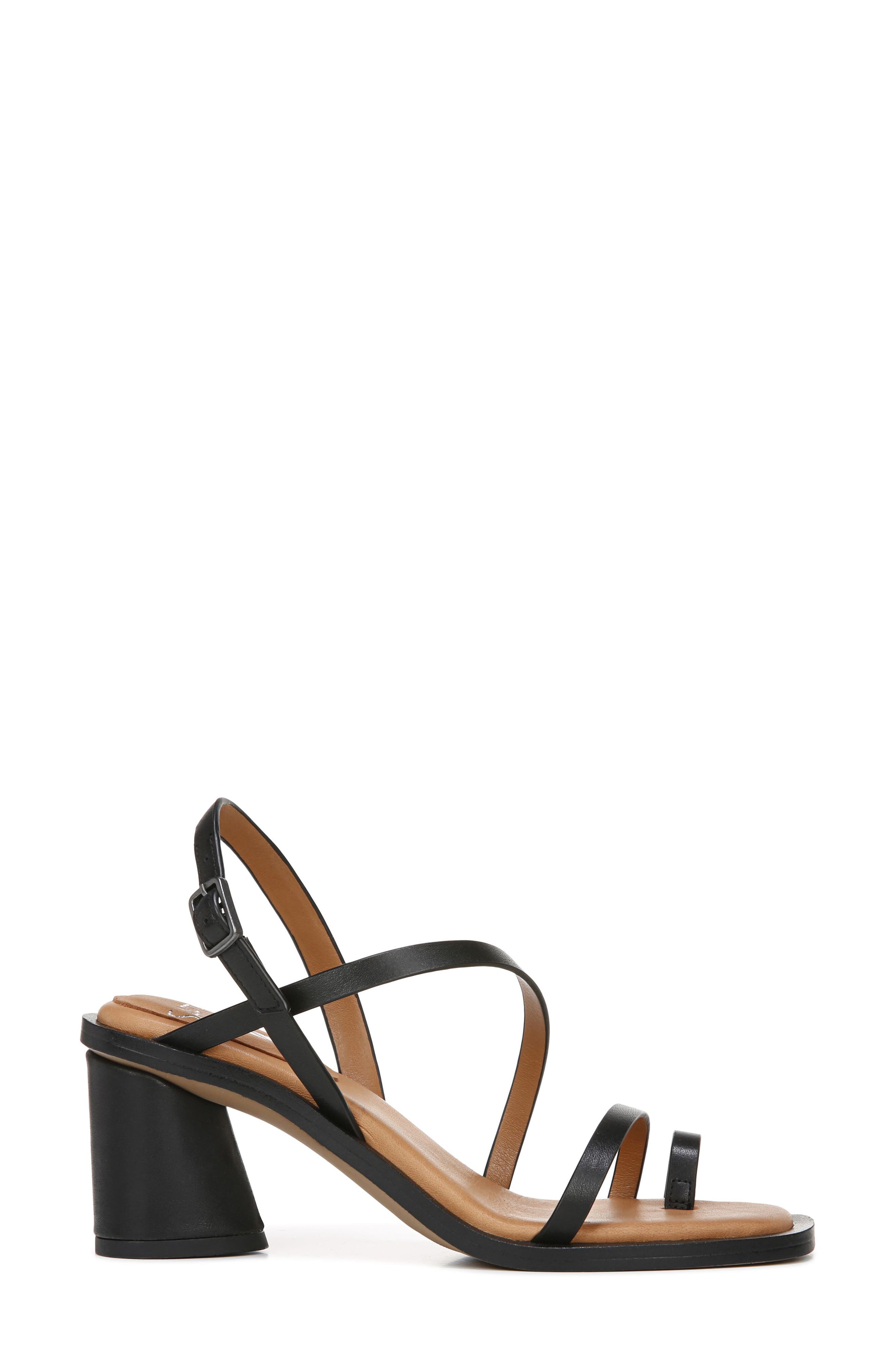 Rache Sandal, Alternate, color, BLACK LEATHER