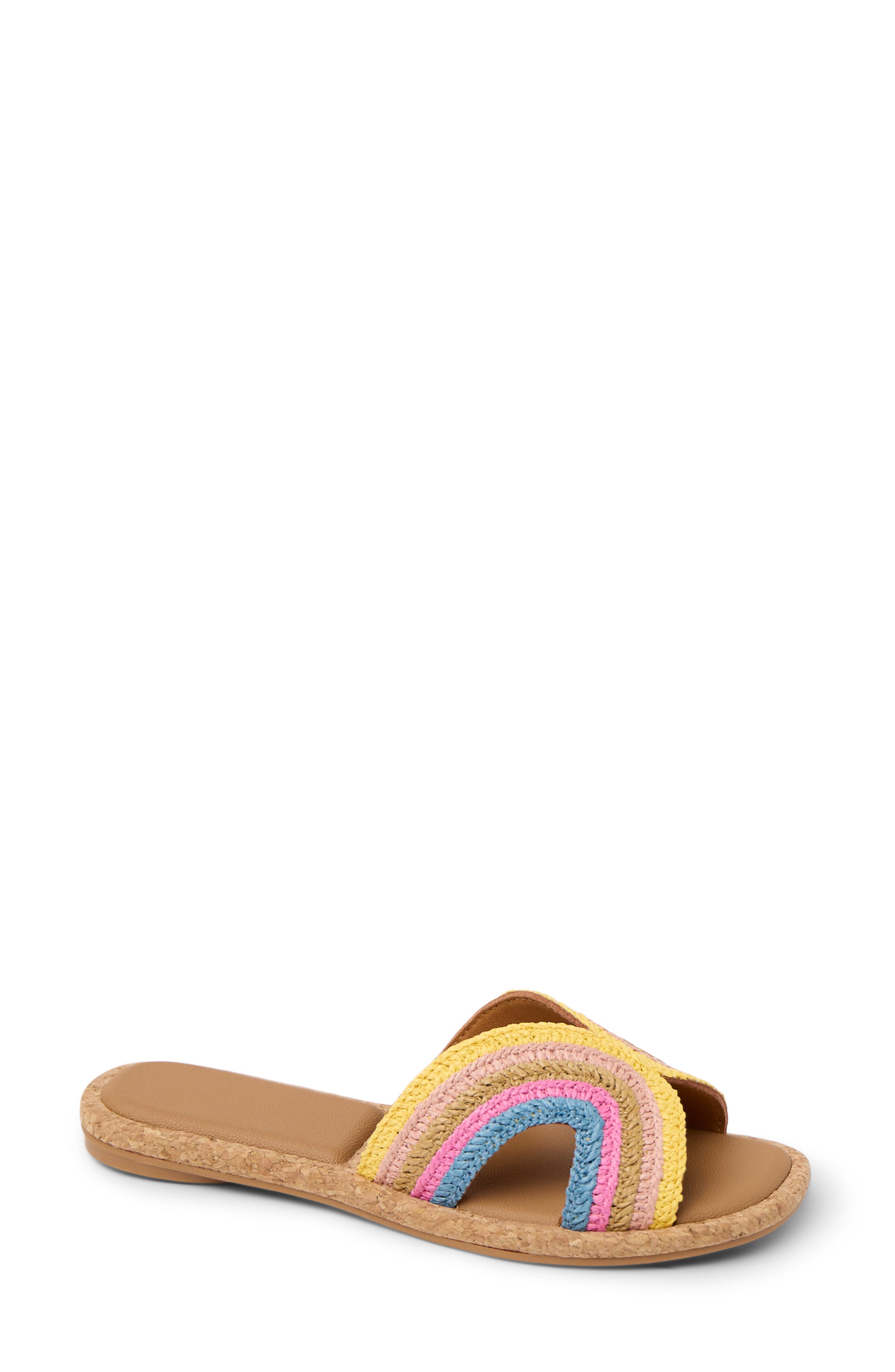 Reef Willow Woven Slide Sandal, Main, color, Sunset