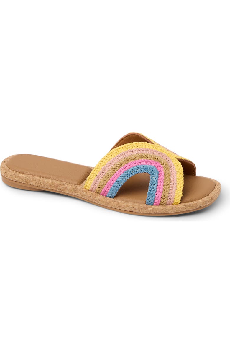 Reef Willow Woven Slide Sandal, Main, color, Sunset