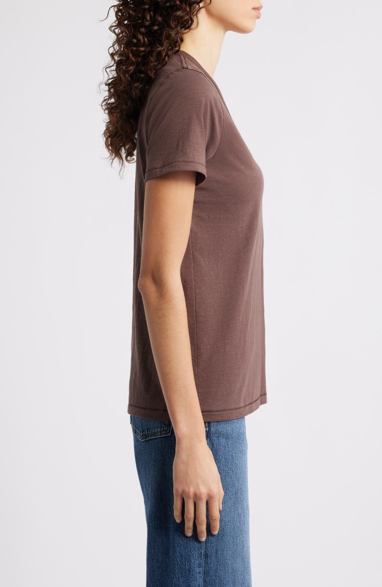 rag & bone The Slub V-Neck T-Shirt, Alternate, color, Coffee
