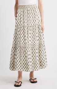 Treasure & Bond Tiered Maxi Skirt
