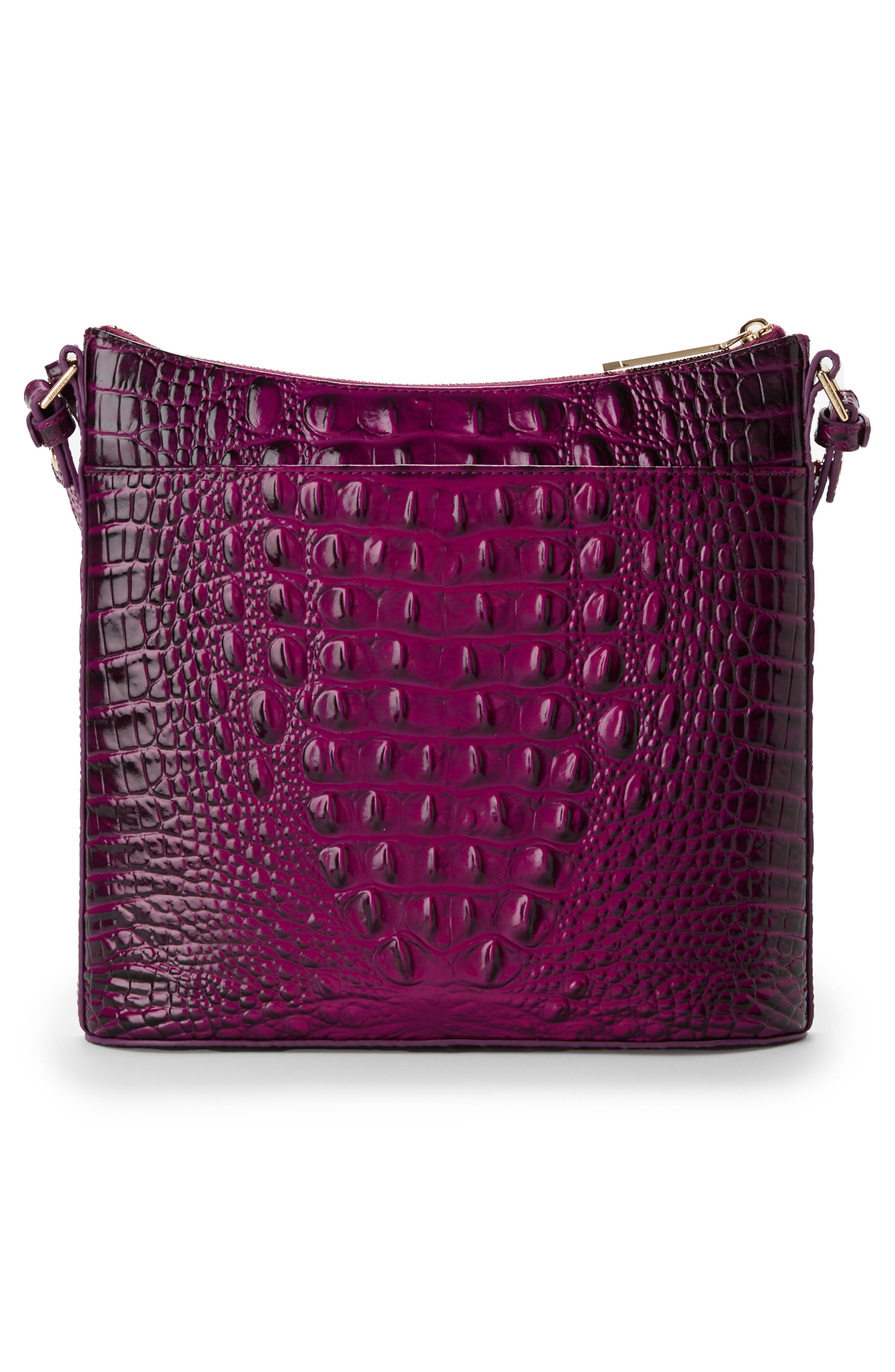 Brahmin Katie Croc Embossed Leather Crossbody Bag, Alternate, color, 