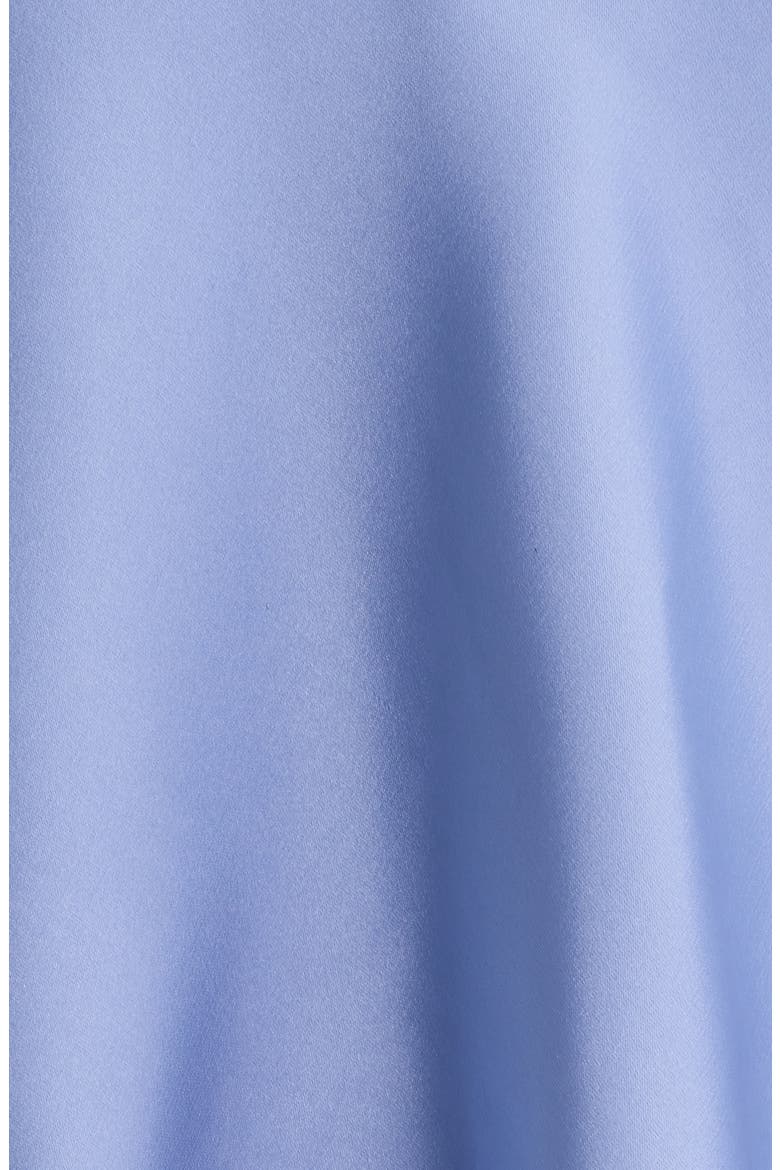 Lace Trim Satin Short Pajamas, Alternate, color, BLUE TEMPEST