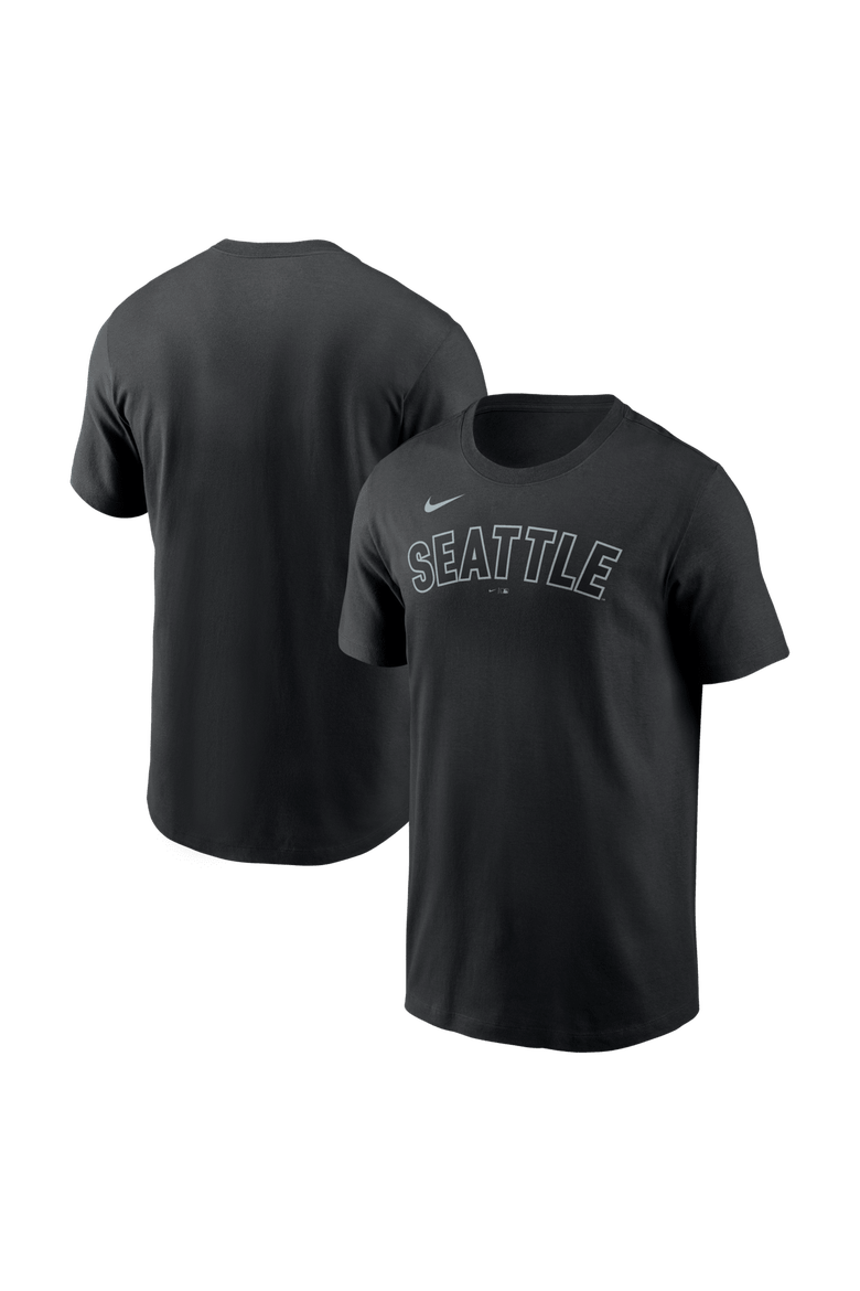 Men's  Nike Black Seattle Mariners Alternate Wordmark T-Shirt, Main, color, Black