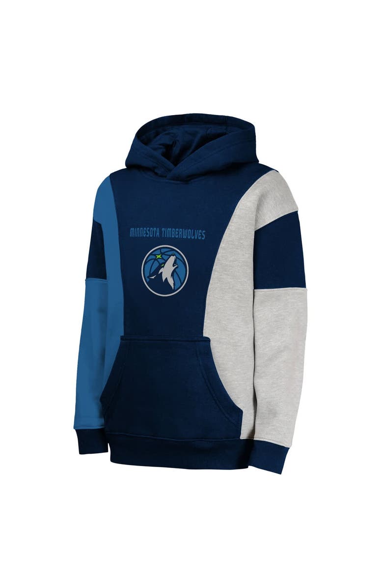 Outerstuff Youth Navy Minnesota Timberwolves Ace In the Hole Pullover Hoodie, Alternate, color, Navy