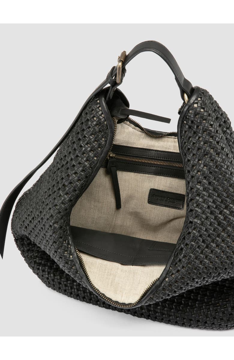 Officine Creative Vicky 002 Hand-Woven Shoulder Bag, Alternate, color, Black