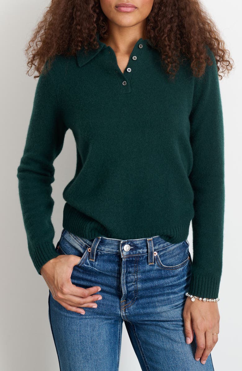 Alex Mill Alice Cashmere Polo Sweater, Main, color,