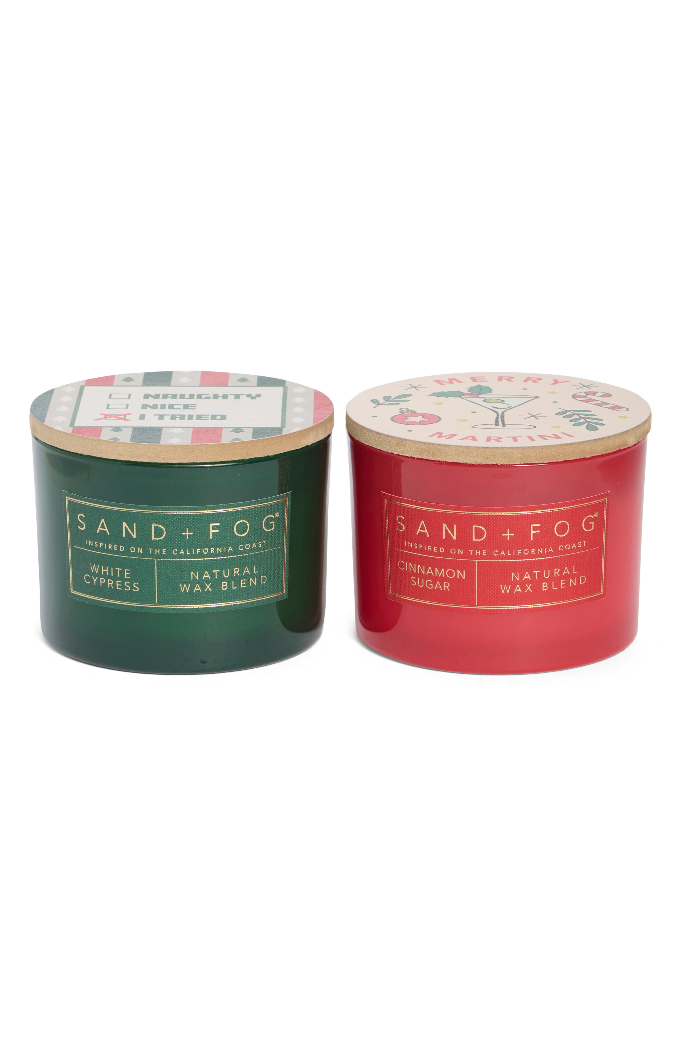 Merry Martini Candle Duo