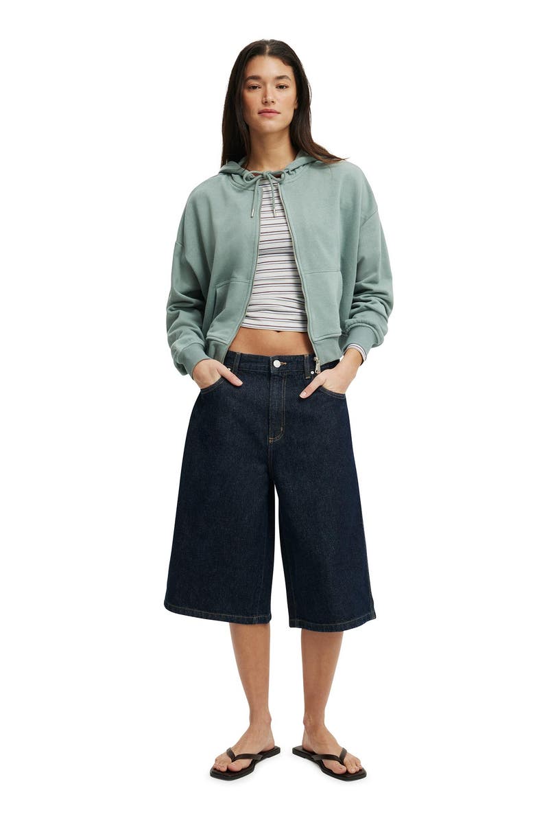 Cotton On Women's Classic Fleece Oversized Zip Through Hoodie, Alternate, color, 