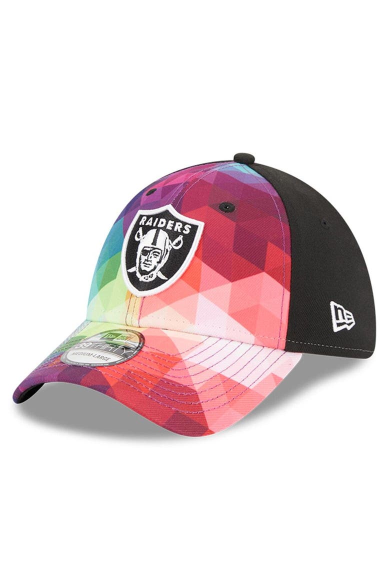 Men's New Era  Pink Las Vegas Raiders 2023 NFL Crucial Catch 39THIRTY Flex Hat, Main, color, Pink