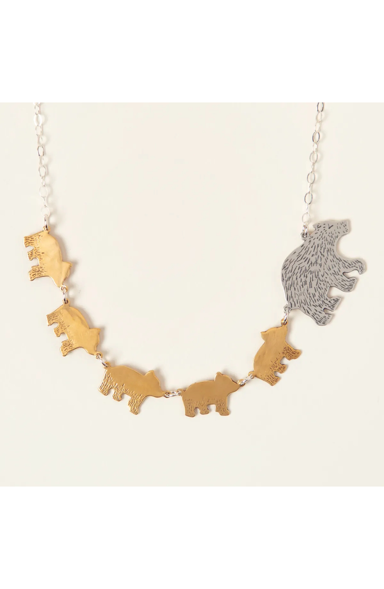 Uncommon Goods Mama Bear Necklaces by Britta Ambauen, Alternate, color, Five Cubs
