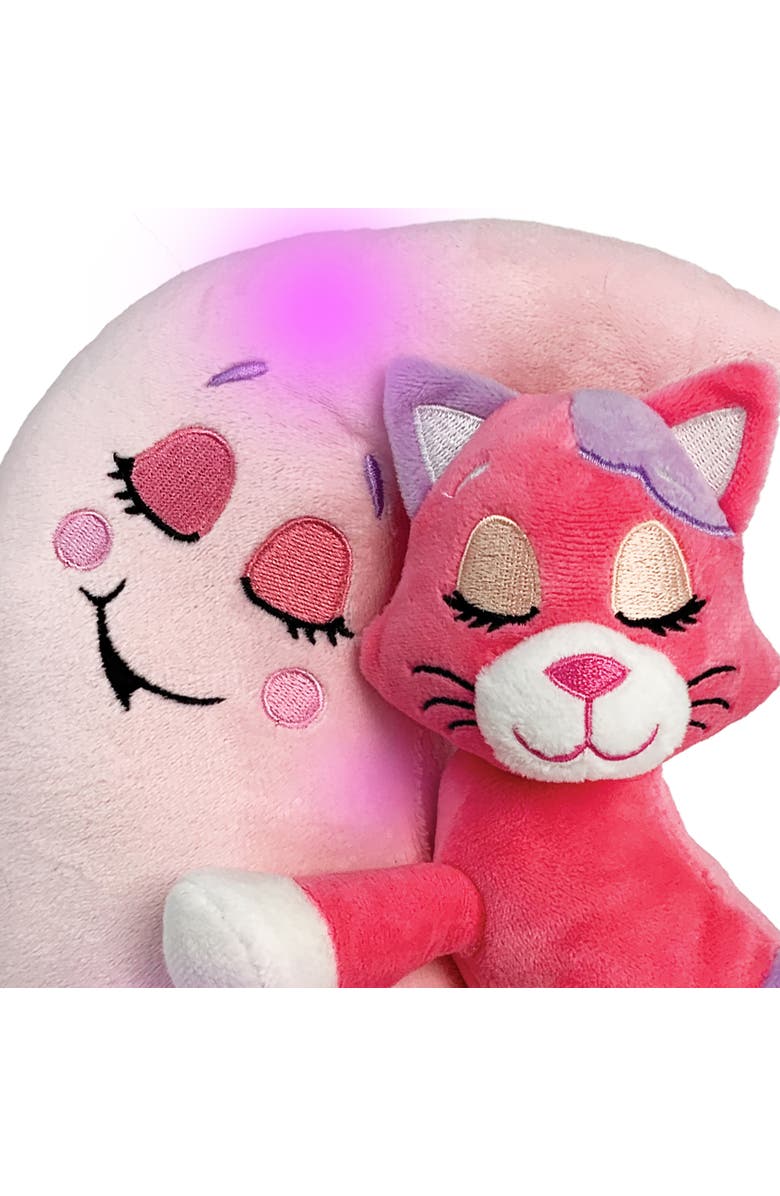 Happpy Nappers Lullabrites Lullabrites Moon Pet Pink Cat Plush, Alternate, color, Multicolored