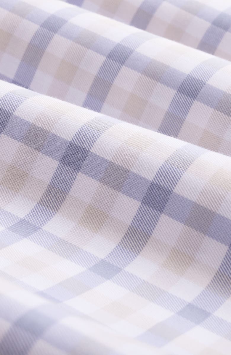 Bugatchi Axel Shaped Fit Plaid Button-Up Shirt, Alternate, color, Air Blue