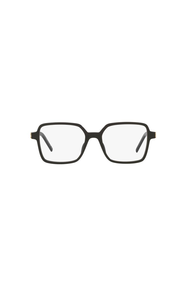 54mm Rectangle optical glasses, Alternate, color, Black