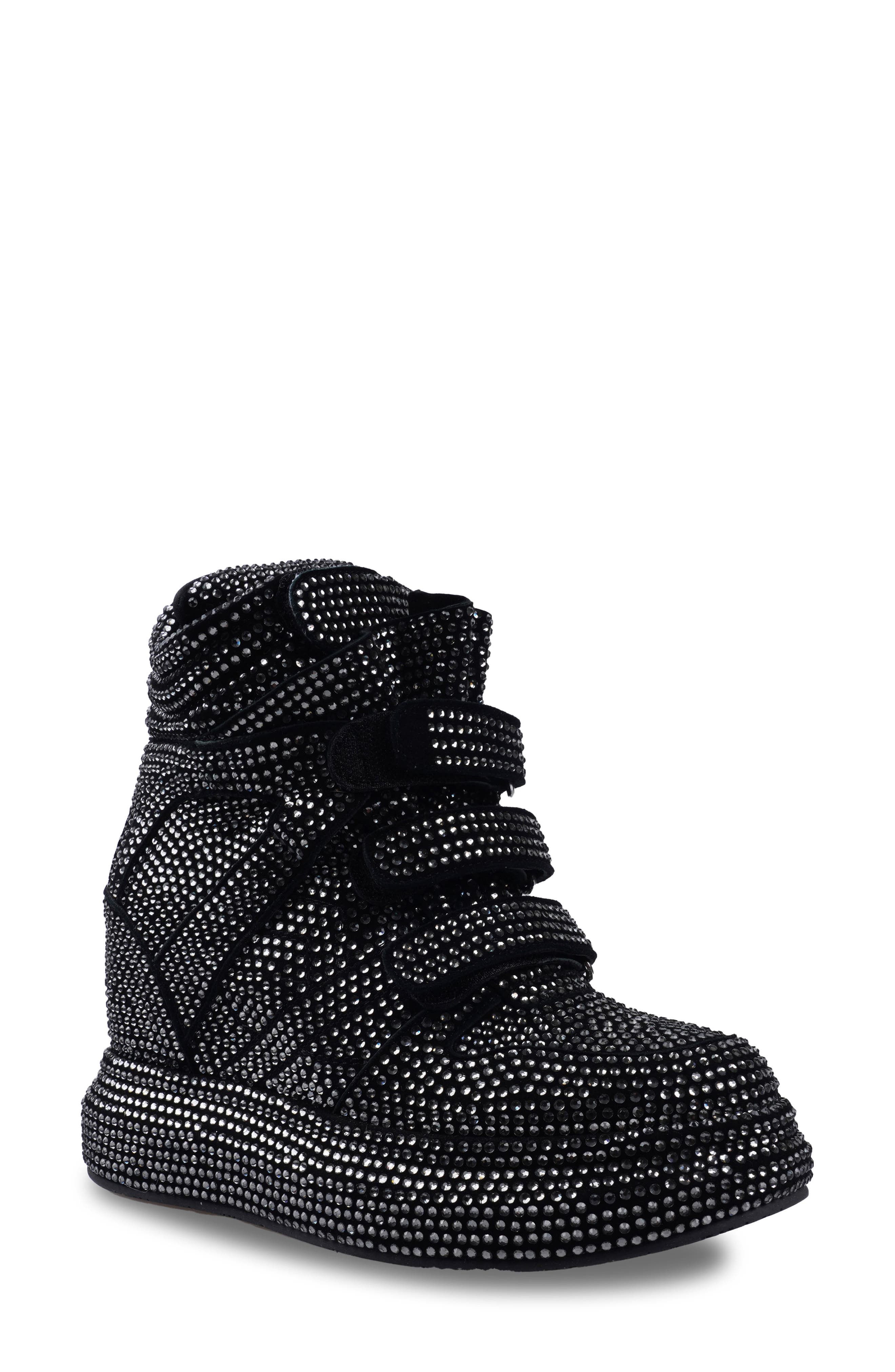 ZIGI Raelynn Crystal Embellished Bootie, Main, color, Black
