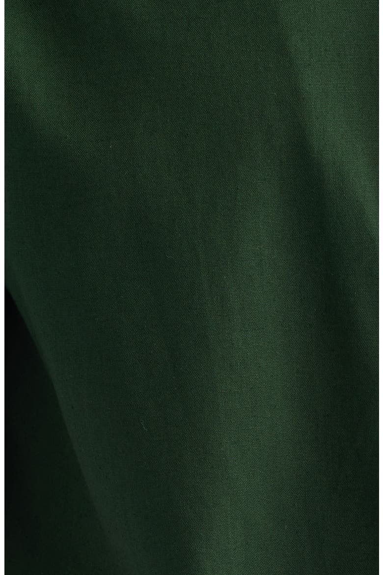 Elai Cotton & Linen Camp Shirt, Alternate, color, GREEN