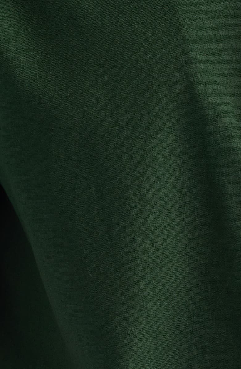 PacSun Elai Cotton & Linen Camp Shirt, Alternate, color, Green