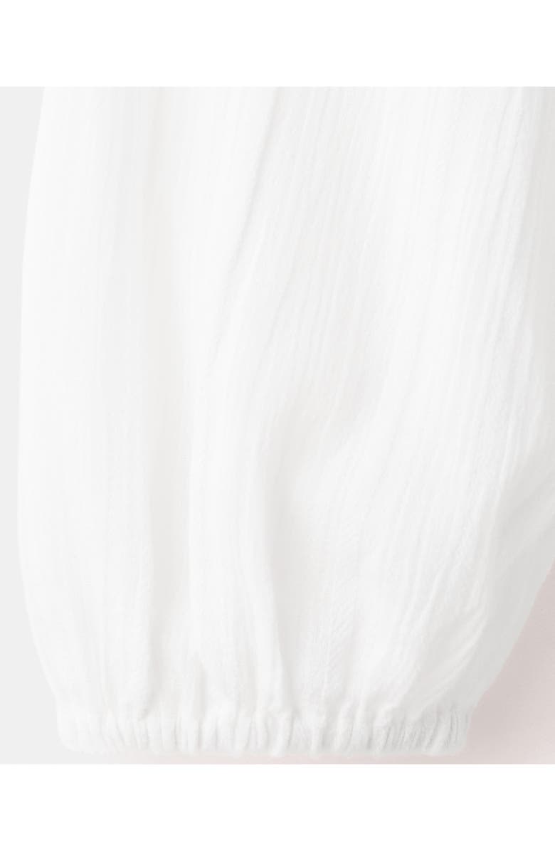 MANGO TEEN Long Sleeve Ruffle Bow Top, Alternate, color, Off White