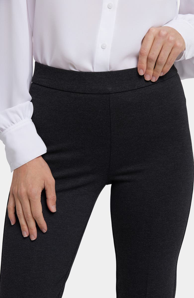 NYDJ Pull-On Ankle Straight Leg Pants, Alternate, color, Charcoal Heather