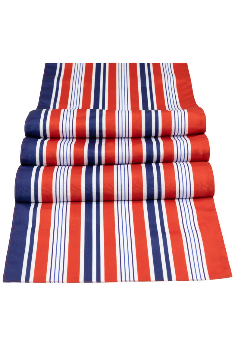 Northlight Americana Striped Table Runner - Red White and Blue - 6', Alternate, color, 