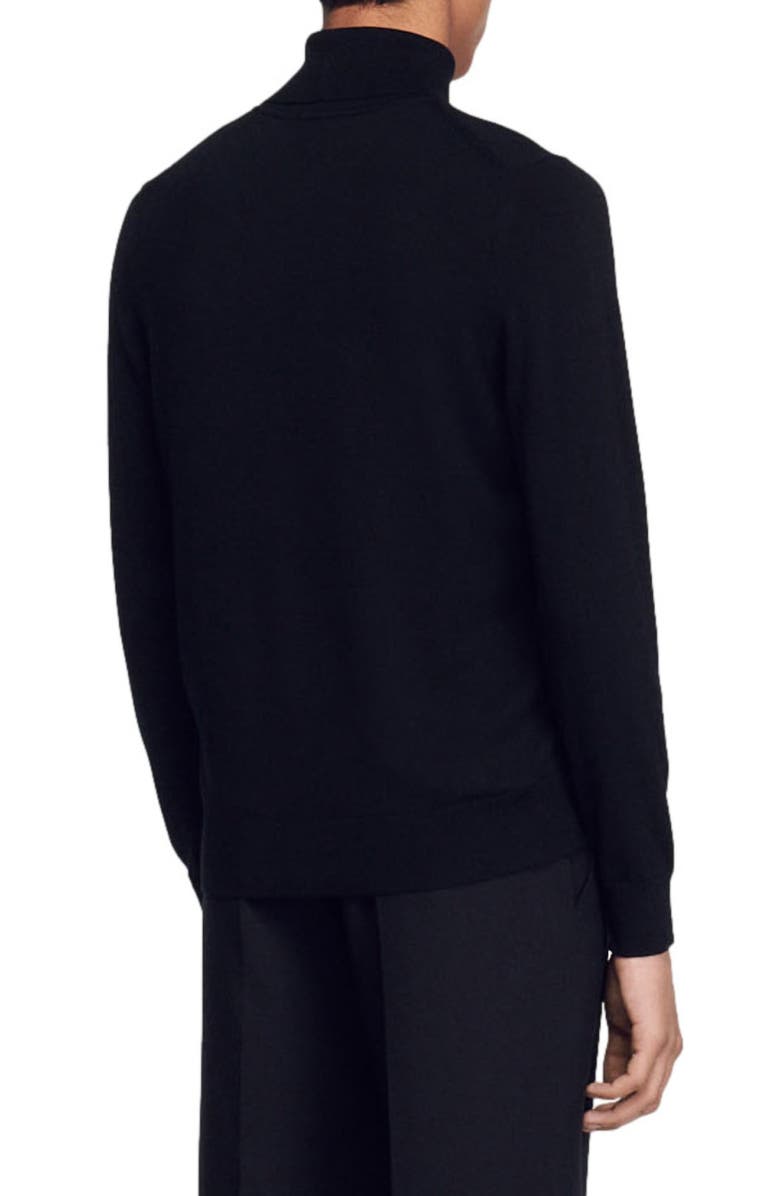 SANDRO Wool Turtleneck Sweater, Alternate, color, 