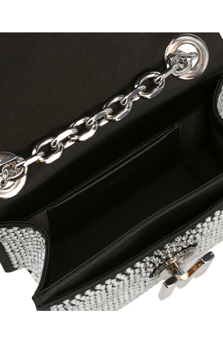 Moschino Crystal Embellished Crossbody Bag, Alternate, color,