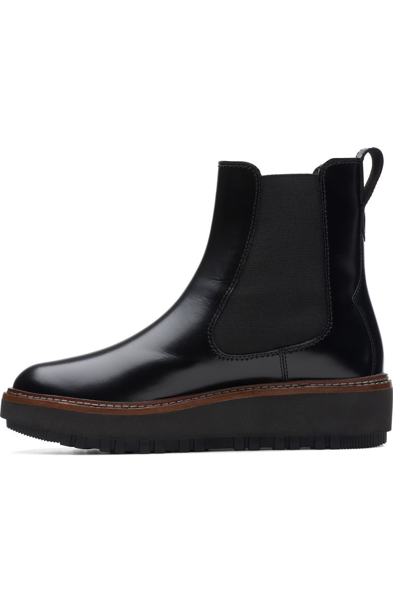 Clarks<sup>®</sup> OriannaW Lace Ankle Bootie, Alternate, color, Black Leather