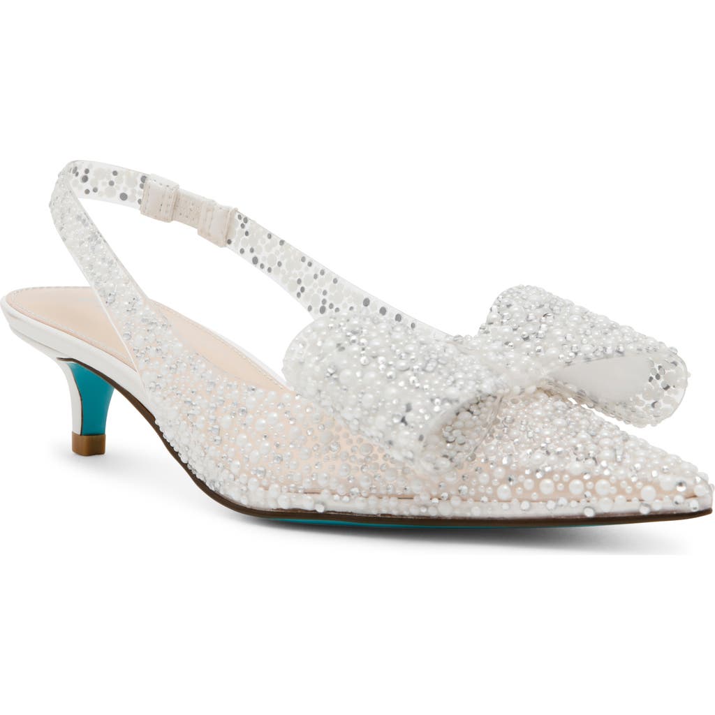 BETSEY JOHNSON BETSEY JOHNSON PATTI KITTEN HEEL SLINGBACK PUMP