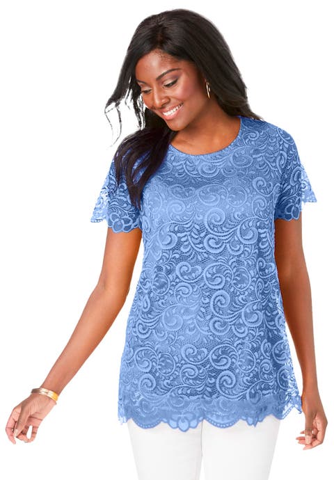 Stretch Lace Tunic (Plus Available)
