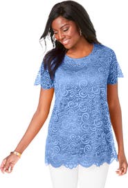 Jessica London Stretch Lace Tunic