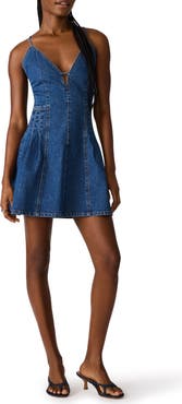 Steve Madden Dianne Strappy Back Denim Minidress