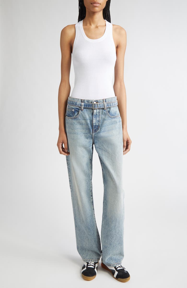 Proenza Schouler Ribbed Tank, Alternate, color, White